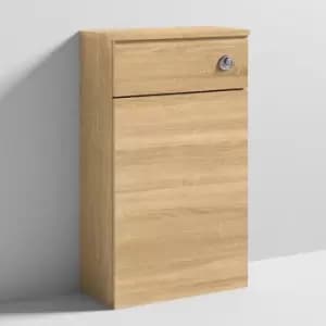 Nuie - Athena Back to Wall wc Toilet Unit 500mm Wide - Natural Oak