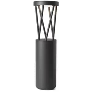 Faro Twist - Outdoor LED Dark Grey Bollard Pedestal Lamp 10W 3000K IP65