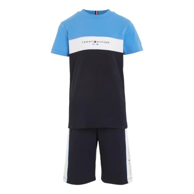 Tommy Hilfiger Colour Block Set Juniors Blue Spell male 8Y
