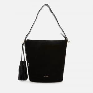 Ted Baker Womens Poilly Braided Strap Bucket Bag - Black