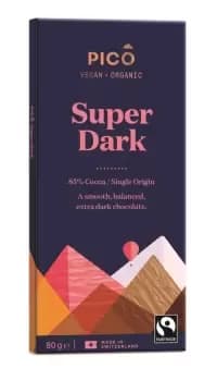 Pico Pico Organic Super Dark Chocolate (80g) (2 minimum)