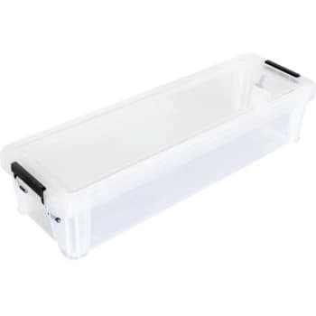 Allstore 2.2LTR 370X110X80MM Storage Box with Lid - Whitefurze