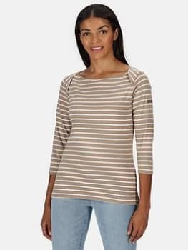 Regatta Polina Long Sleeve Top - Beige, Beige, Size 10, Women