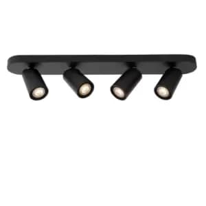 Xyrus Modern Ceiling Spotlight Bar - LED Dim to warm - GU10 - 4x5W 2200K/3000K - Black