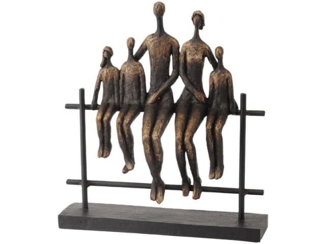 Libra Interiors Duxford Bench Family Of Five Sculpture Bronze
