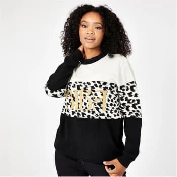 Biba BIBA Intarsia Stripe Knitted Jumper - Multi