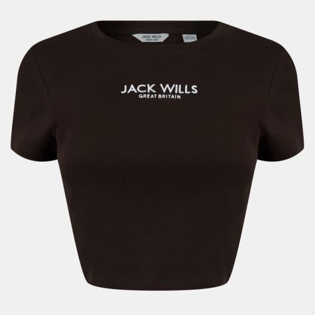 Jack Wills Cropped Baby T-Shirt - Blue Blue 6