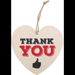 Thank You Hanging Heart Sign