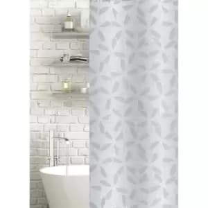 Showerdrape Blossom Peva Shower Curatin - White Frosted