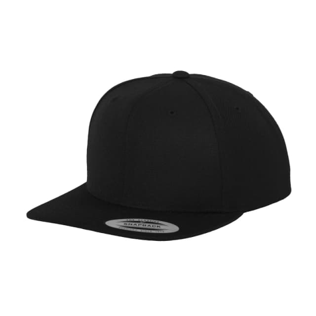 Yupoong Mens The Classic Premium Snapback Cap in Black Male One Size