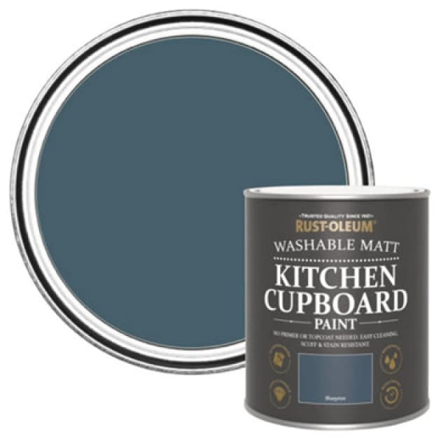 Rust-oleum Ro Kitchen Cupboard Paint Blue Print Matt 750Ml, Blue RO0370017G1