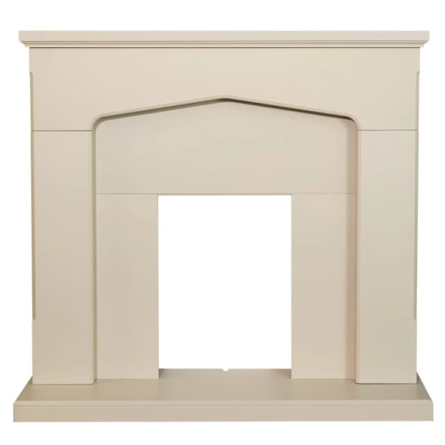 Adam Fires & Fireplaces Adam Cotswold Fireplace in Stone Effect, 48" in Cream Cream Unisex