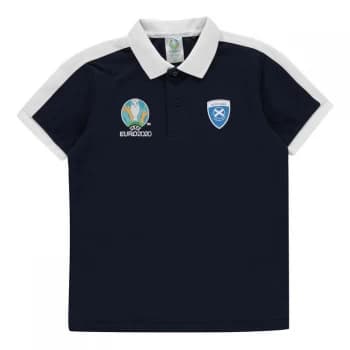 UEFA Euro 2020 Scotland Polo Shirt Junior Boys - Navy