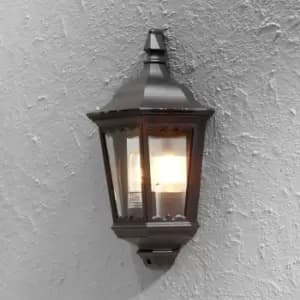 Firenze Outdoor Classic Lantern Flush Light Matt Black, IP43