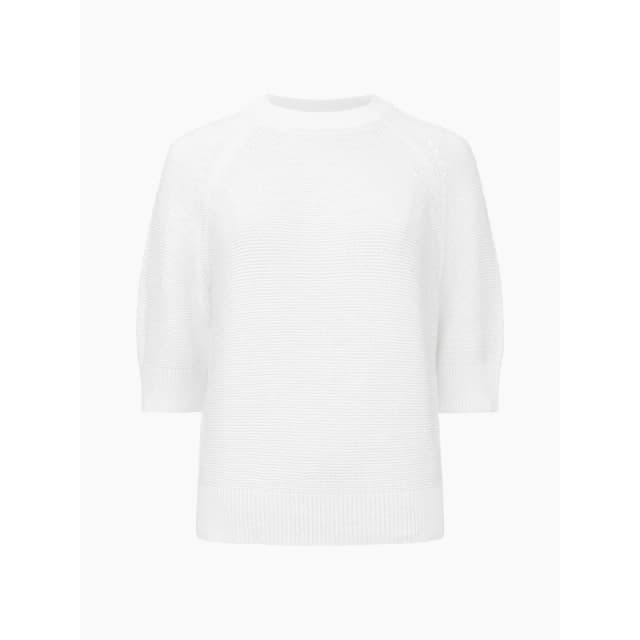 French Connection Womens Lily Mozart Crew Neck Jumper Summer White female 8 (XS)