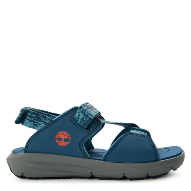 Timberland Mens Backstrap Flat Sandals MedBlue Webbing male 3.5 (36.5)