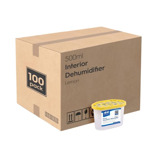 Harbour Housewares 100x Interior Dehumidifiers - 500ml - Lemon - Home Moisture Absorber Trap in Yellow Yellow Unisex