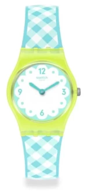 Swatch Picmika Blue and Yellow Silicone Strap LJ112 Watch
