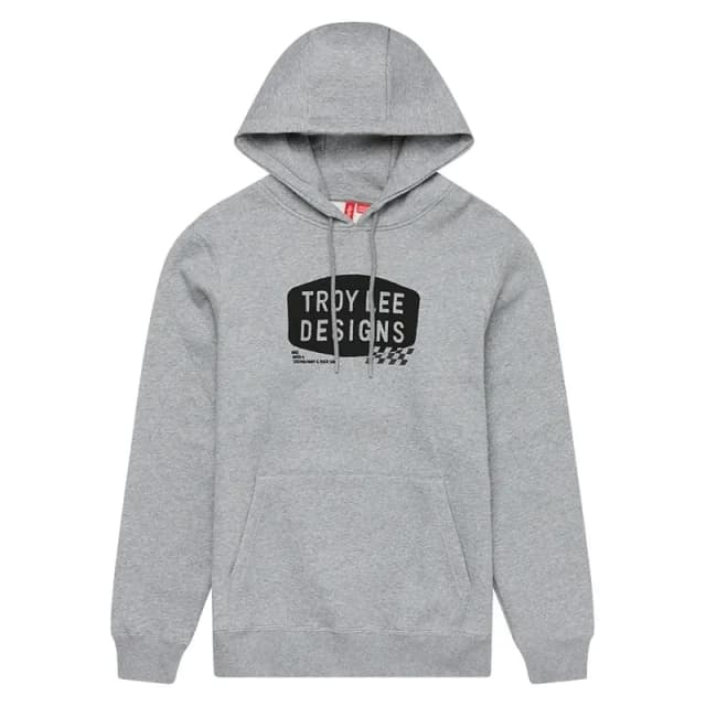 Hooded sweatshirt Troy Lee Designs Stamp Gris Male M