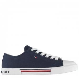 Tommy Hilfiger Tommy Canvas Low Trainers - Blue 800