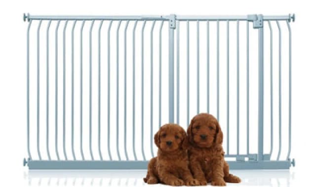 Bettacare Extra Tall Elite Dog Gate, 189Cm - 198Cm, Matt Grey, Extra Tall 96.8Cm In Height, Pressure Fit Pet Gate