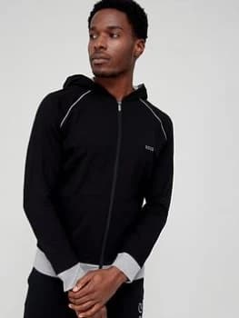 BOSS Bodywear Mix & Match Lounge Zip Through Hoodie - Navy , Black Size XL Men