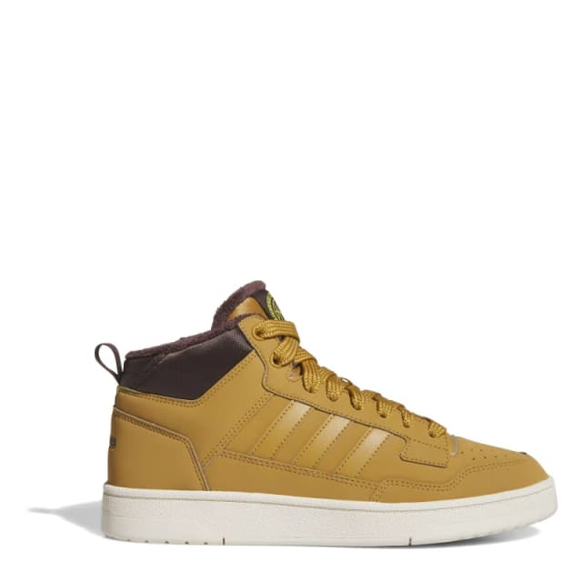 adidas Mens RCourt High-Top Trainers Brown/White male 7 (40.7)
