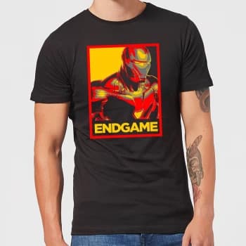 Avengers Endgame Iron Man Poster Mens T-Shirt - Black - 3XL - Black