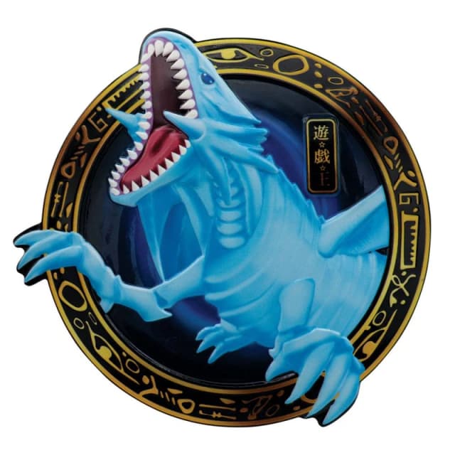YU-GI-OH! Blue-Eyes White Dragon Resin Plaque with Stand in Blue Blue Unisex