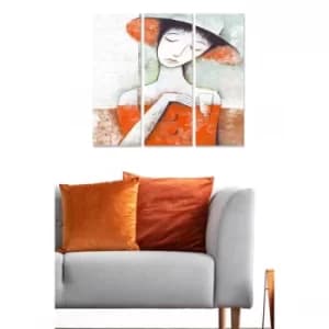 MDF22796416 Multicolor Decorative MDF Painting (3 Pieces)