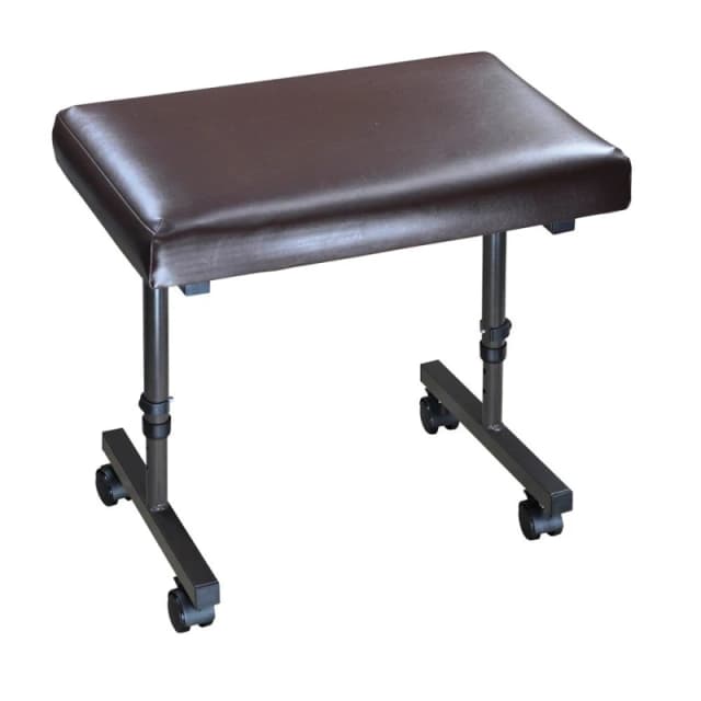 Loops Padded Leg Rest with Wipe-Clean Vinyl Finish - Height Adjustable - With Castors Multi