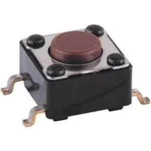Pushbutton 12 V DCAC 0.05 A 1 x OffOn Mentor 1