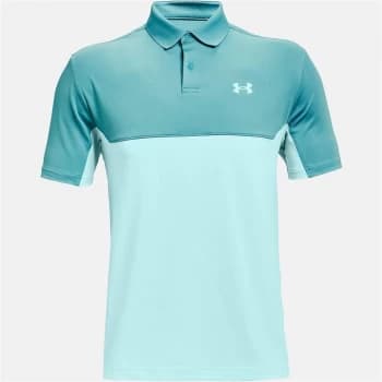 Urban Armor Gear Colour Block Performance Polo Shirt Mens - Green/Blue