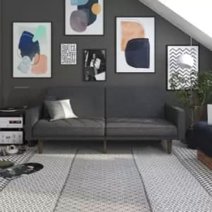 Paxson 2 Seater Sofa Bed Clic Clac Mid Century Modern Light Grey Linen By Dorel