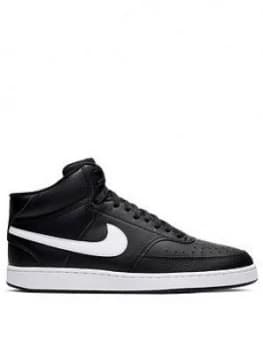 Nike Court Vision Mid, Black/White, Size 6.5, Men