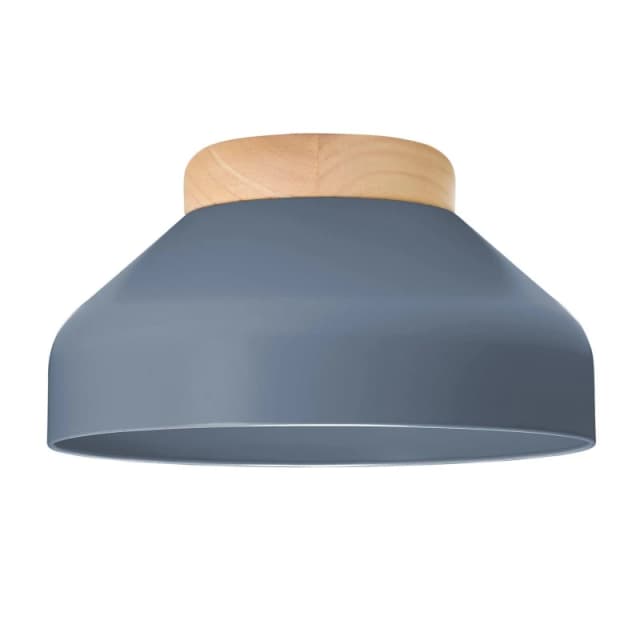 Happy Homewares Contemporary Scandinavian Designed Semi Flush Ceiling Light Fitting in Charcoal Charcoal Unisex