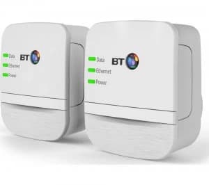 BT Broadband Extender 600 Powerline Adapter Kit Twin Pack