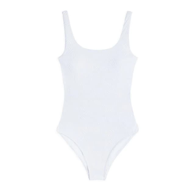 Chelsea Peers Womens Bandeau UV Protection Swimsuit Jacquard Shell female 14 (L)