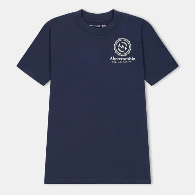 Abercrombie and Fitch Kids T-Shirt Navy Blazer U3K male 15-16Y