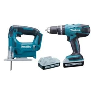 Makita G Series Cordless 18V 1.5Ah 2 piece Combi drill jigsaw twin pack DK18113X1