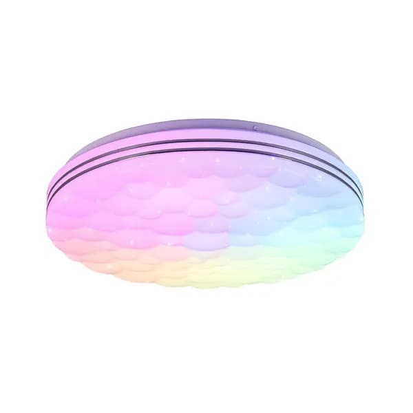 Tiger Modern Flush Ceiling Light White Matt 2700-6000K Remote control