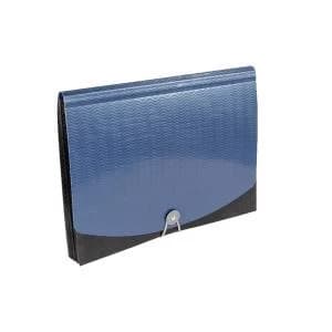 Q-Connect 13 Part Expanding File A4 Black Fastens with an elasticated