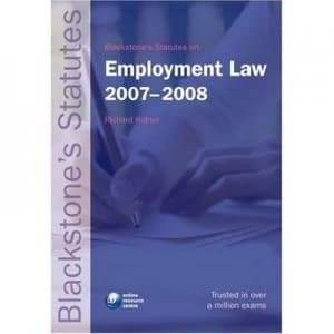 Employment Law 2007-2008 by Richard Kidner Paperback