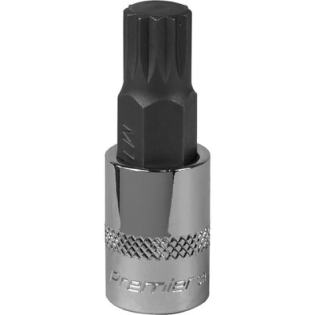 Loops M12 Forged Spline Socket Bit - 3/8" Square Drive - Chrome Vanadium Wrench Socket Multi