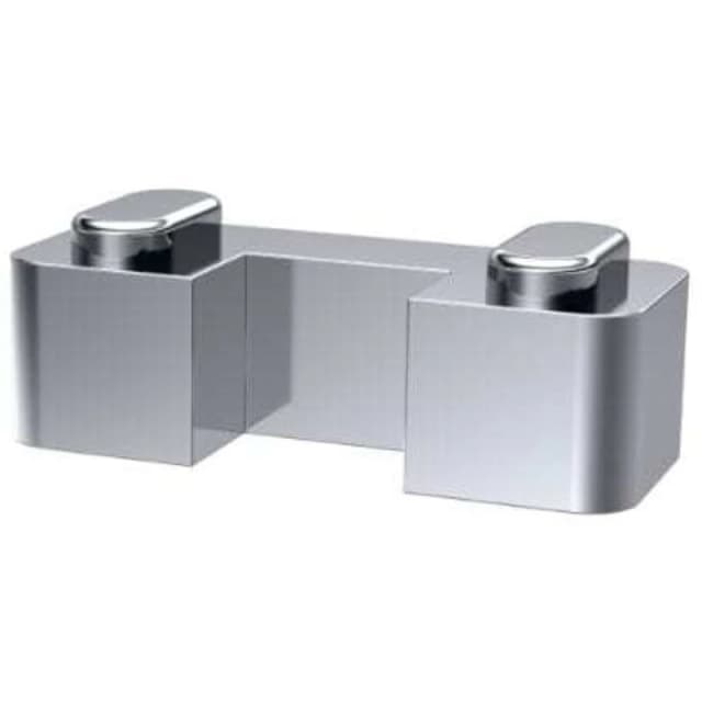 nuie Wetroom Screen Horseshoe Support - Polished Chrome, Silver WRSF003