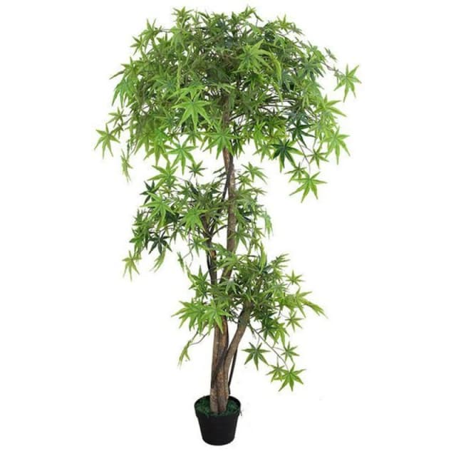 Leaf Premium 5ft Artificial Japanese Maple Tree - Stunning Lifelike Foliage, Easy Setup