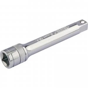 Draper 1/2" Drive Polished Chrome Socket Extension Bar 1/2" 125mm