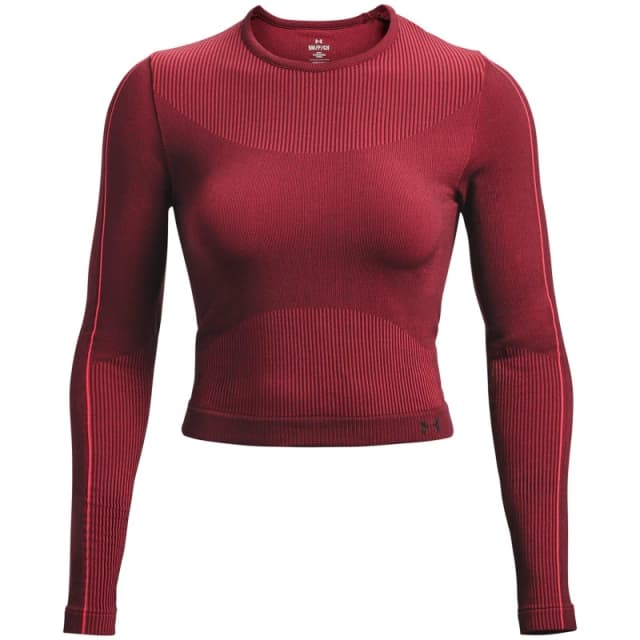 Under Armour RUSH Seamless Long Sleeve Sports Top Womens Red female 14 (L)