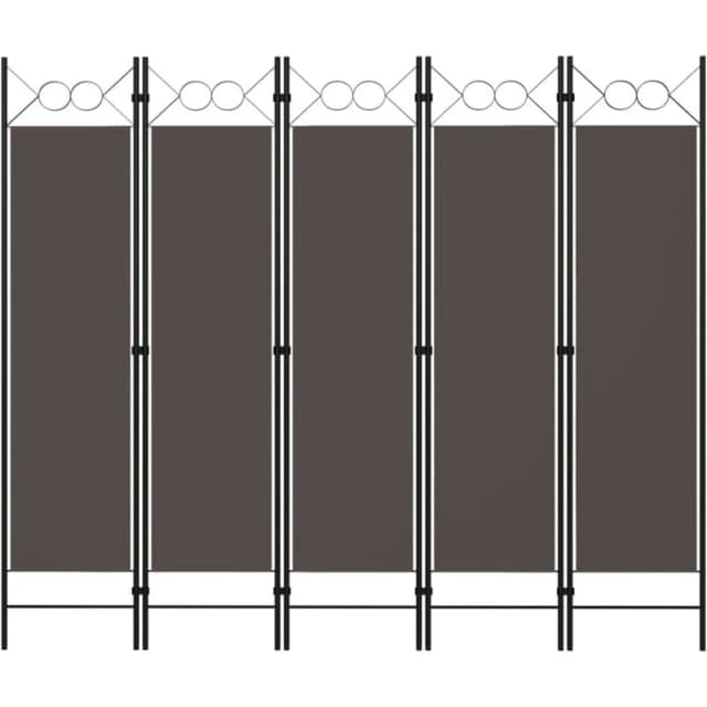 VIDAXL 5-Panel Room Divider Anthracite 200x180cm vidaXL 8720286022559