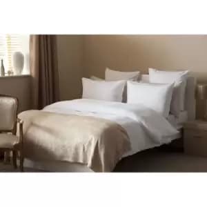 Belledorm Waffle Weave Cotton Cover Set (King) (White)